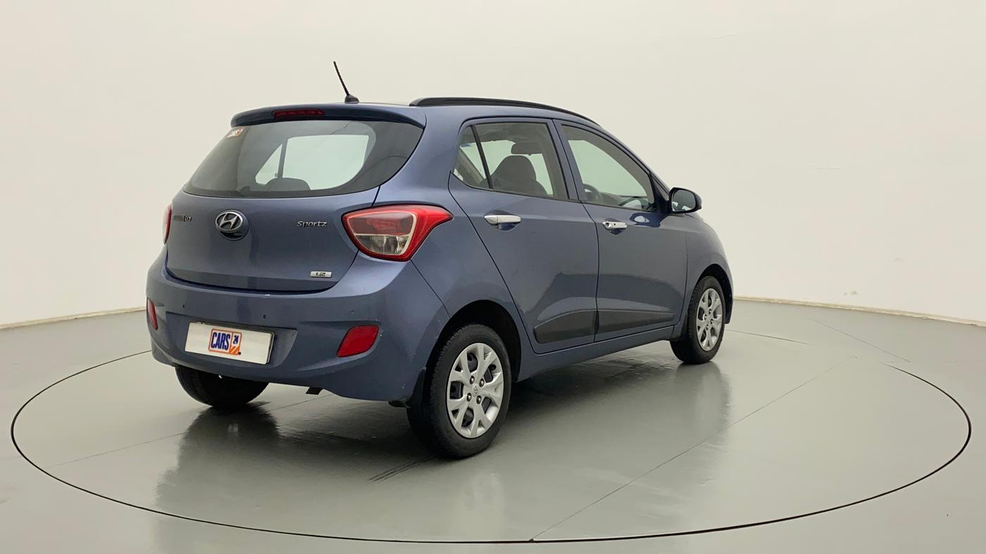 2014 Hyundai Grand i10 SPORTZ 1.2 KAPPA VTVT, Petrol, Manual, 1,25,070 km, Right Back Diagonal