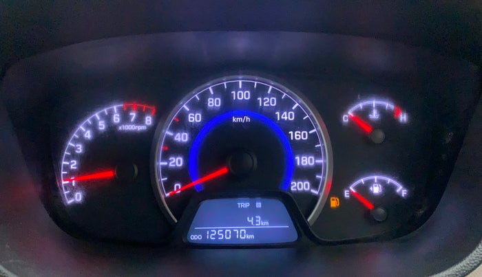 2014 Hyundai Grand i10 SPORTZ 1.2 KAPPA VTVT, Petrol, Manual, 1,25,070 km, Odometer Image