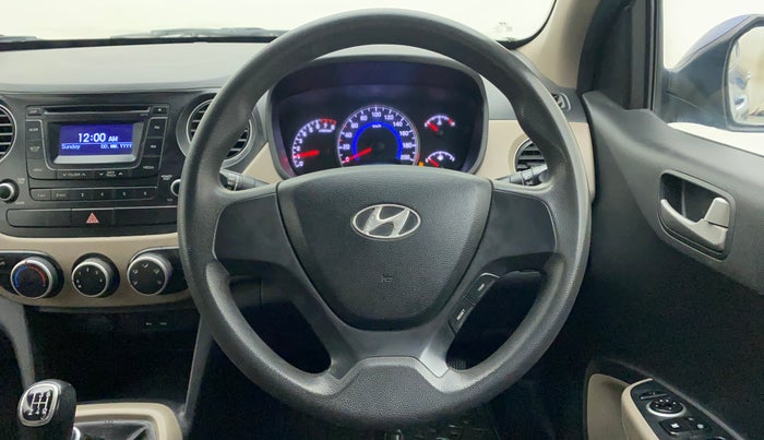 2014 Hyundai Grand i10 SPORTZ 1.2 KAPPA VTVT, Petrol, Manual, 1,25,070 km, Steering Wheel Close Up