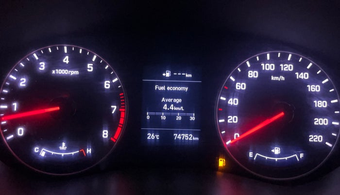 2019 Hyundai Elite i20 ASTA 1.2 (O), Petrol, Manual, 74,743 km, Odometer Image