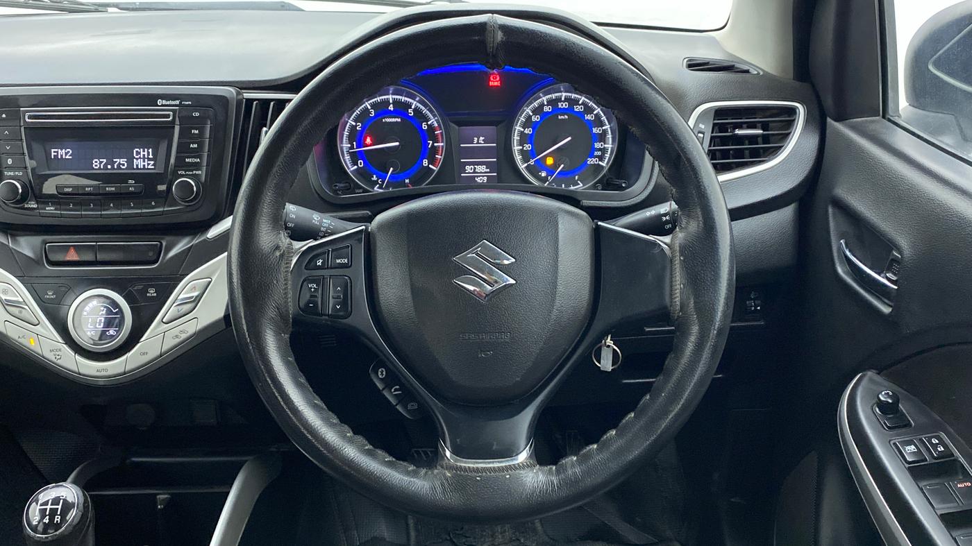 2016 Maruti Baleno DELTA 1.2 K12, Petrol, Manual, 91,065 km, Steering Wheel Close Up