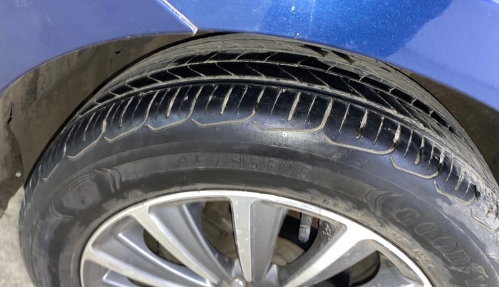 2018 Maruti Ciaz ALPHA 1.5 SHVS PETROL, Petrol, Manual, 66,393 km, Left Front Tyre Tread