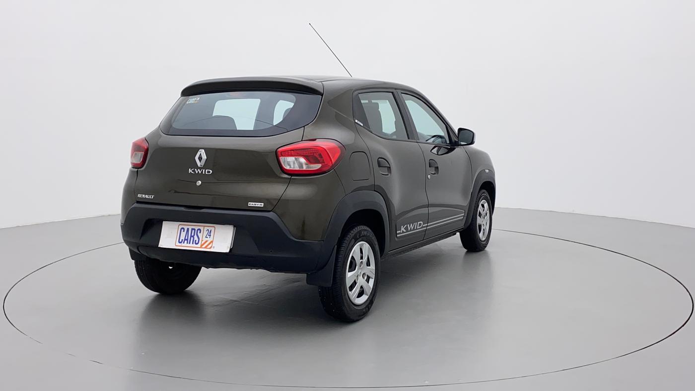 2019 Renault Kwid RXT 1.0 AMT (O), Petrol, Automatic, 33,733 km, Right Back Diagonal