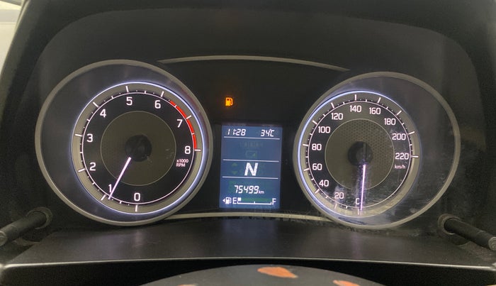 2021 Maruti Dzire VXI AMT, Petrol, Automatic, 75,490 km, Odometer Image