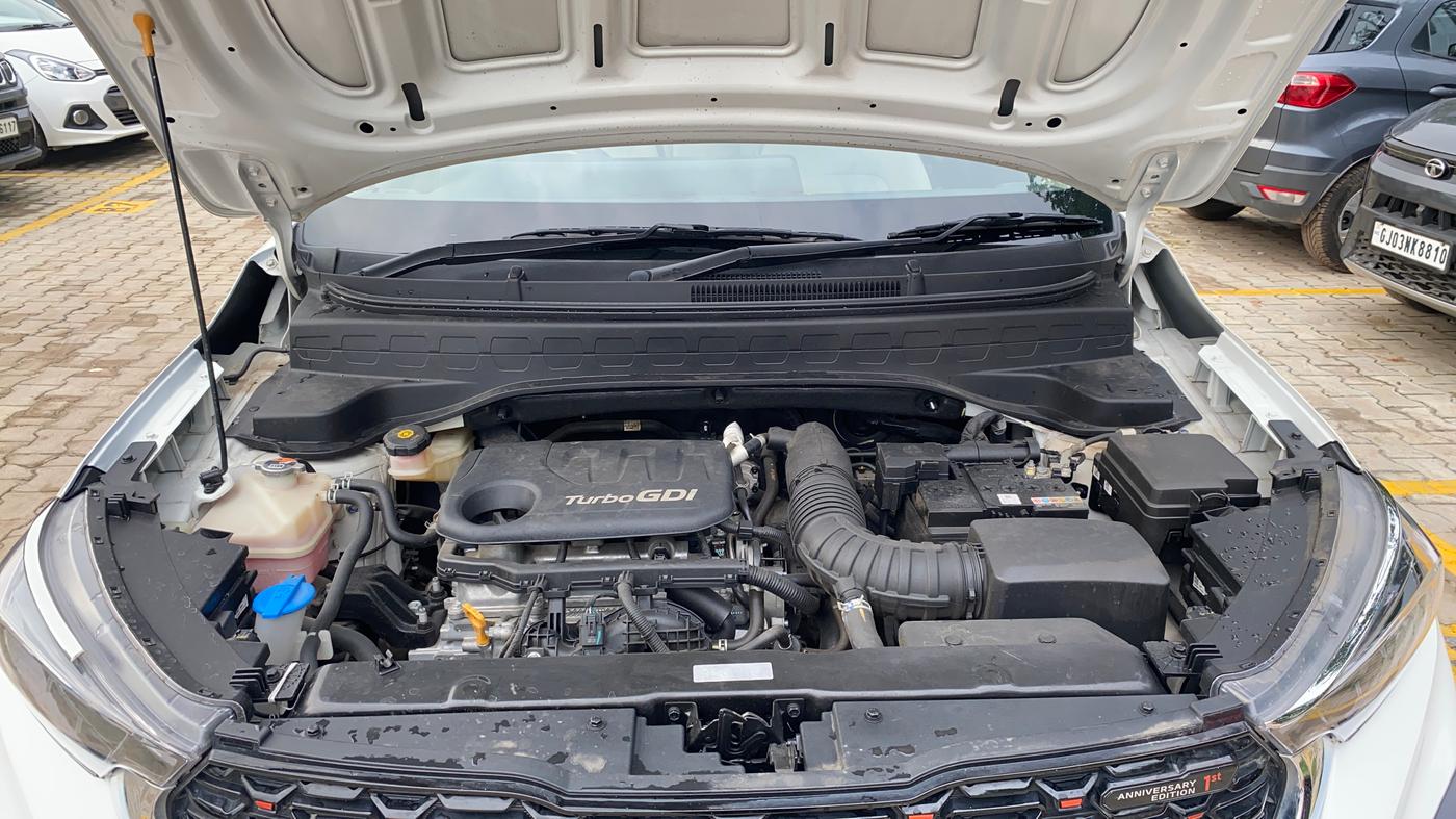 2022 KIA SONET HTX ANNIVERSARY EDITION 1.0 IMT, Petrol, Manual, 14,868 km, Engine View