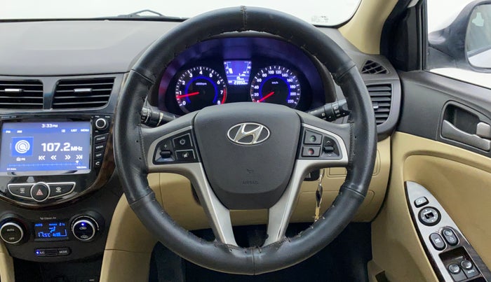2017 Hyundai Verna FLUIDIC 1.6 SX VTVT, Petrol, Manual, 23,938 km, Steering Wheel Close Up