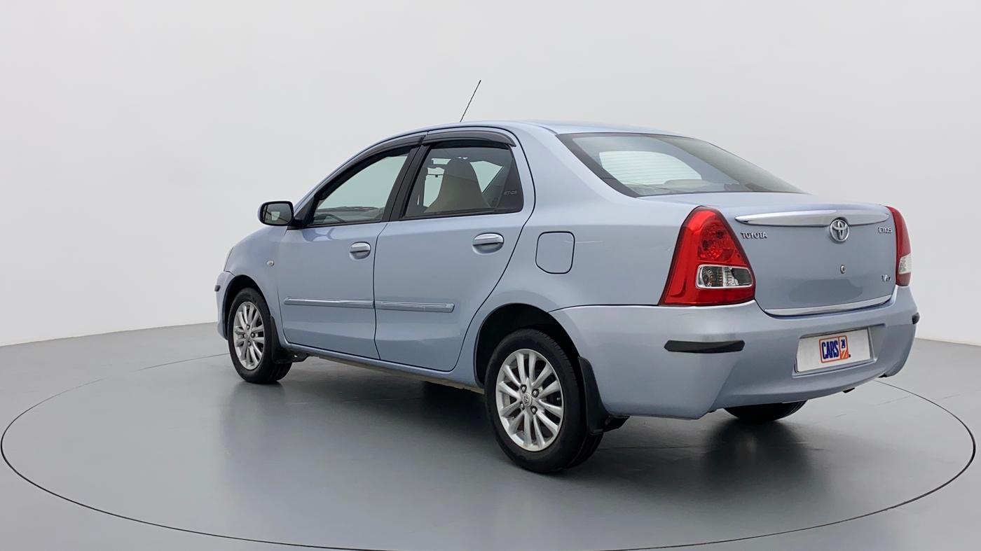 2012 Toyota Etios VD, Diesel, Manual, 40,451 km, Left Back Diagonal (45- Degree) View
