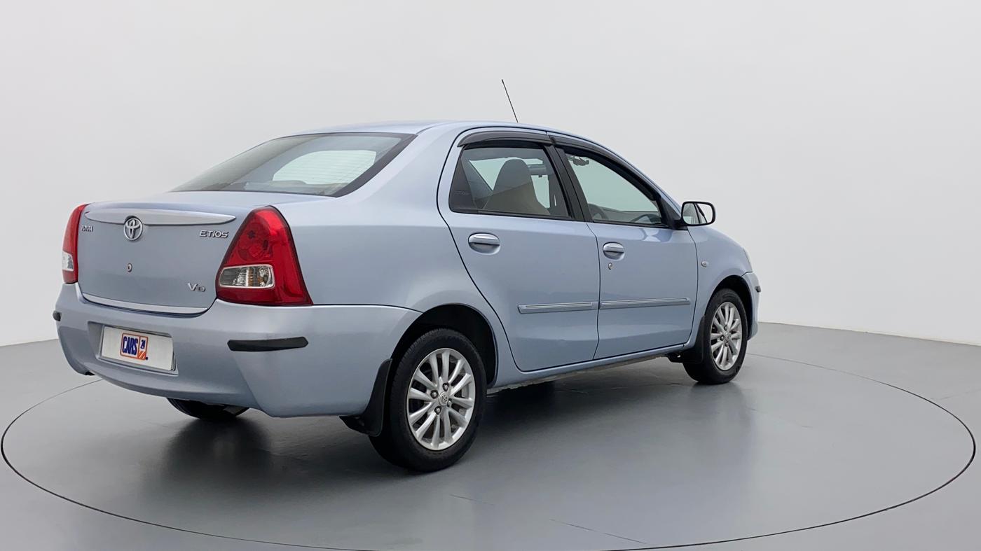 2012 Toyota Etios VD, Diesel, Manual, 40,451 km, Right Back Diagonal (45- Degree) View