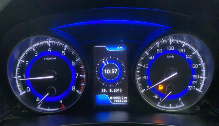 2016 Maruti Baleno ZETA PETROL 1.2, Petrol, Manual, 74,460 km, Odometer Image