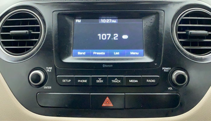 2017 Hyundai Grand i10 SPORTZ 1.2 KAPPA VTVT, CNG, Manual, 75,190 km, Infotainment System