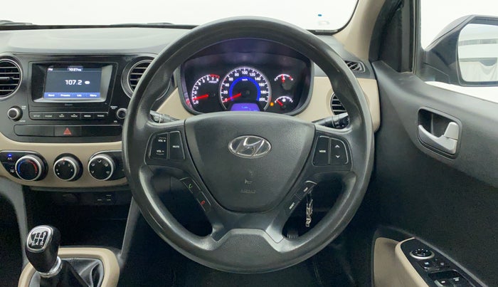2017 Hyundai Grand i10 SPORTZ 1.2 KAPPA VTVT, CNG, Manual, 75,190 km, Steering Wheel Close Up