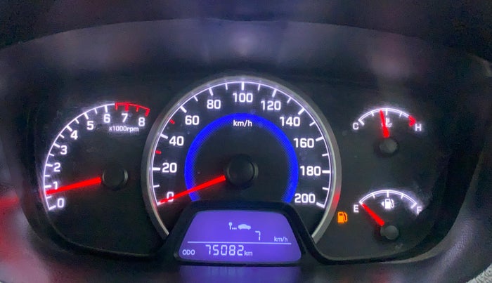 2017 Hyundai Grand i10 SPORTZ 1.2 KAPPA VTVT, CNG, Manual, 75,190 km, Odometer Image