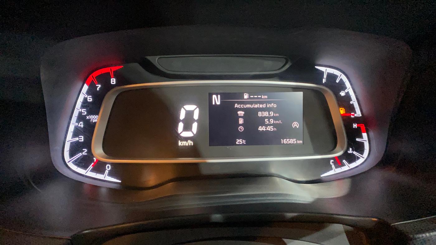 2024 KIA SONET HTK PLUS 1.0 TURBO PETROL IMT, Petrol, Manual, 16,598 km, Odometer Image