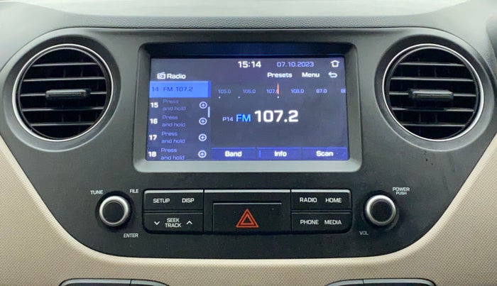 2018 Hyundai Grand i10 SPORTZ 1.2 KAPPA VTVT, CNG, Manual, 19,230 km, Infotainment System