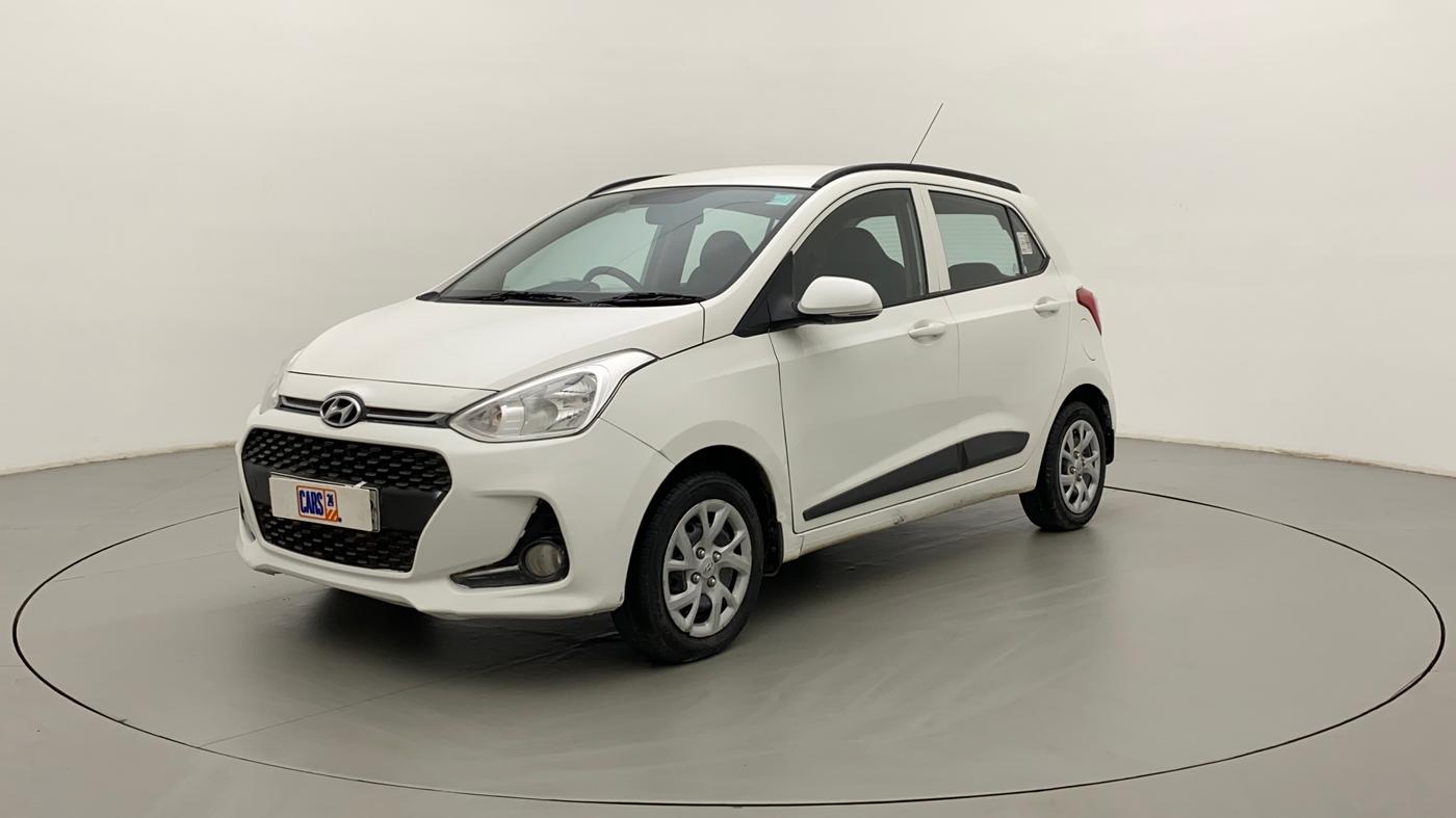 2018 Hyundai Grand i10 SPORTZ 1.2 KAPPA VTVT, CNG, Manual, 19,230 km, Left Front Diagonal