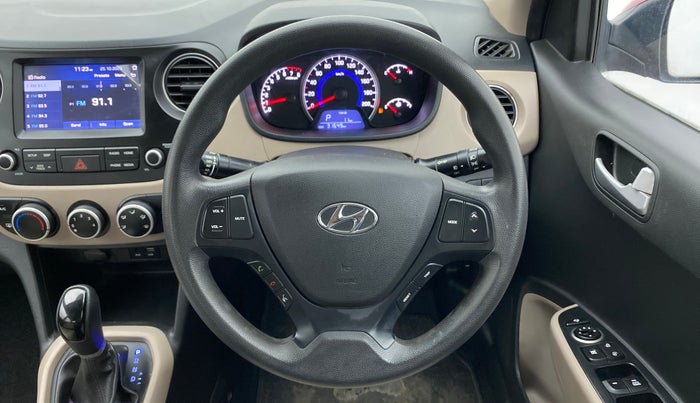 2019 Hyundai Grand i10 SPORTZ AT 1.2 KAPPA VTVT, Petrol, Automatic, 31,649 km, Steering Wheel Close Up