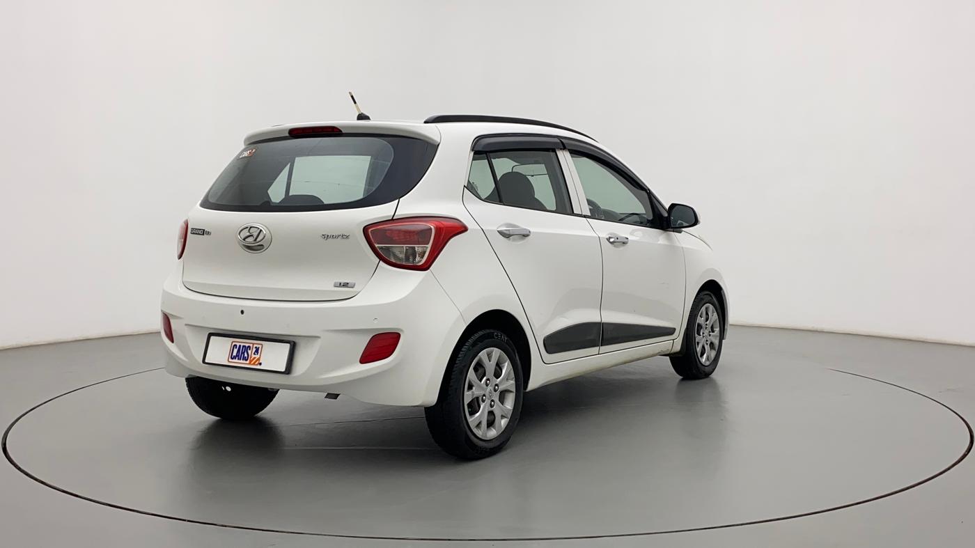 2014 Hyundai Grand i10 SPORTZ 1.2 KAPPA VTVT, Petrol, Manual, 57,821 km, Right Back Diagonal