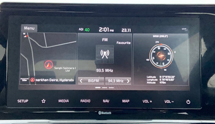 2021 KIA SELTOS HTX 1.5 PETROL, Petrol, Manual, 22,040 km, Touchscreen Infotainment System