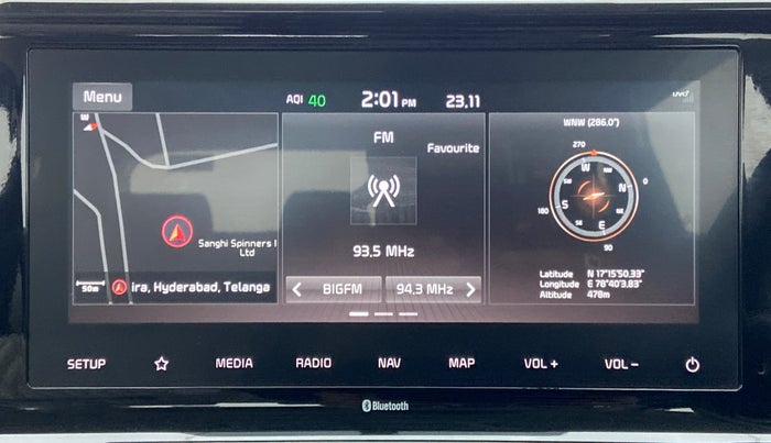 2021 KIA SELTOS HTX 1.5 PETROL, Petrol, Manual, 22,040 km, Infotainment System