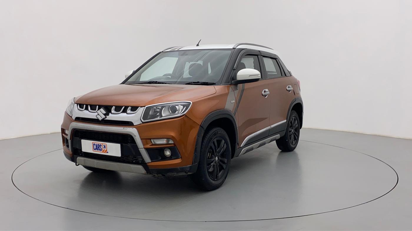 2019 Maruti Vitara Brezza ZDI+ DUAL TONE AMT, Diesel, Automatic, 48,487 km, Left Front Diagonal