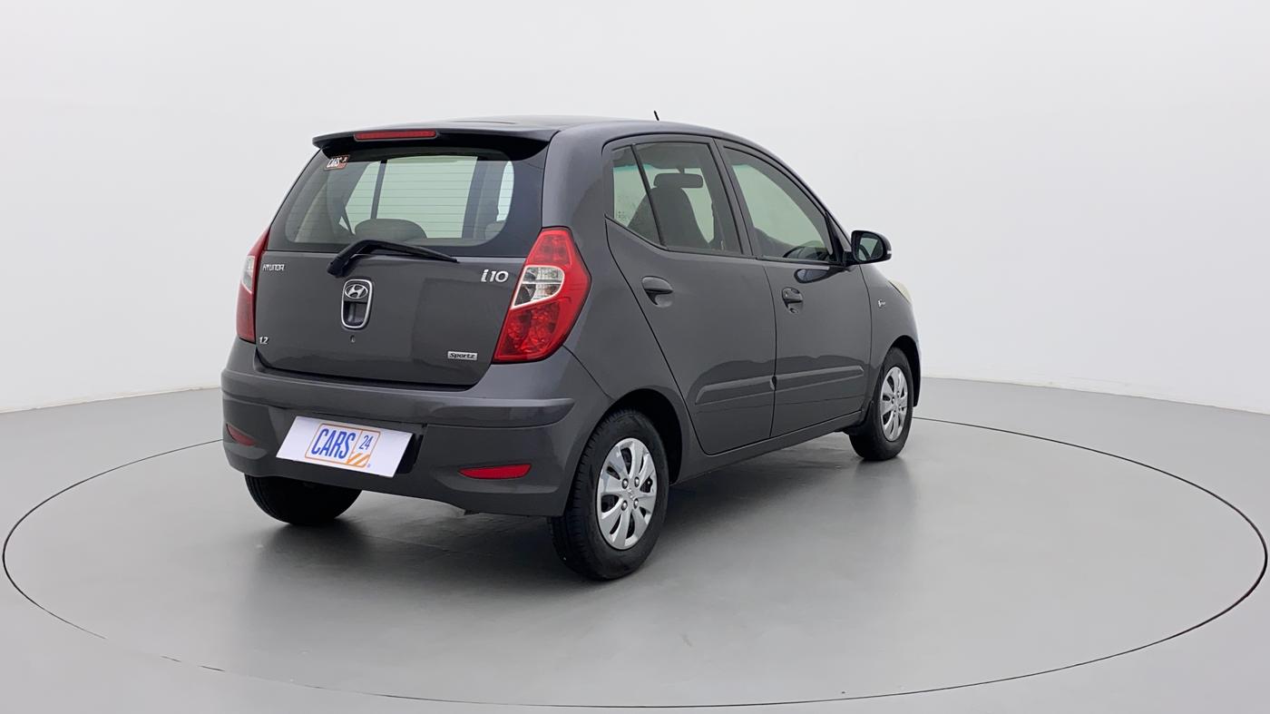2011 Hyundai i10 SPORTZ 1.2, Petrol, Manual, 67,337 km, Right Back Diagonal