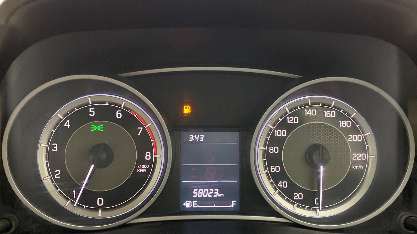 2017 Maruti Dzire VXI, Petrol, Manual, 58,122 km, Odometer Image