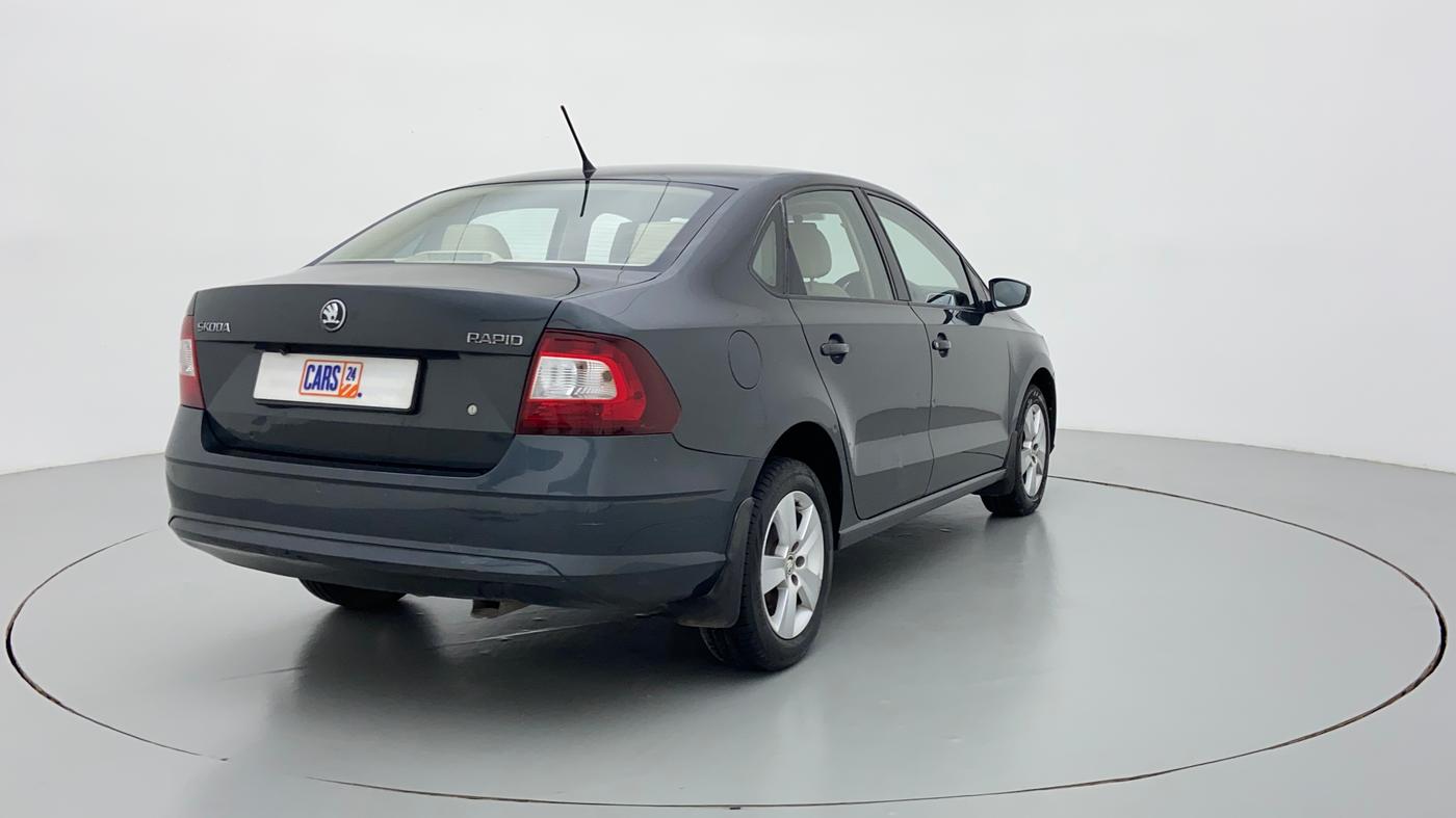 2019 Skoda Rapid AMBITION 1.5 TDI AT, Diesel, Automatic, 90,635 km, Right Back Diagonal