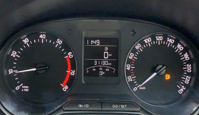 2019 Skoda Rapid AMBITION 1.6 MPI MT, Petrol, Manual, 31,104 km, Odometer Image