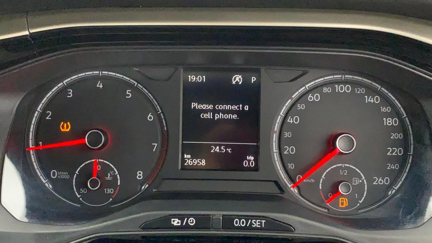 2024 Volkswagen VIRTUS HIGHLINE TSI 1.0 AT, Petrol, Automatic, 26,967 km, Odometer Image