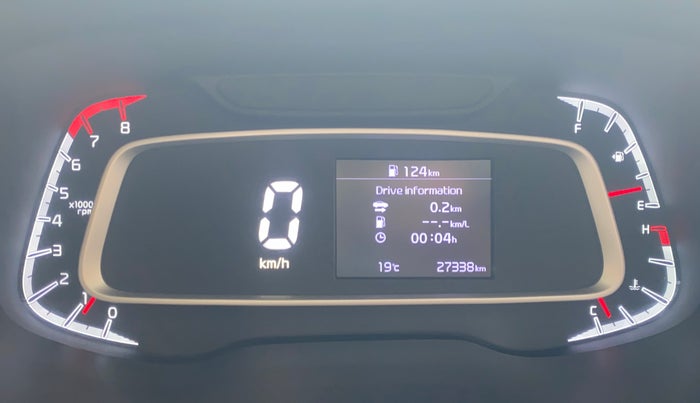 2022 KIA SONET HTK 1.2, Petrol, Manual, 27,304 km, Odometer Image