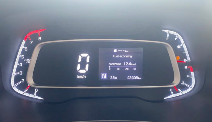 2021 KIA SONET HTX 1.0 IMT, Petrol, Manual, 42,371 km, Odometer Image