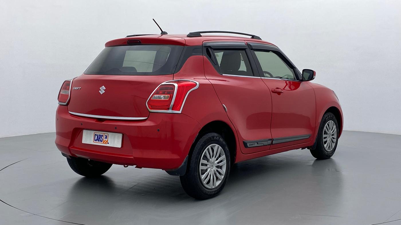2018 Maruti Swift VXI D, Petrol, Manual, 74,536 km, Right Back Diagonal (45- Degree) View