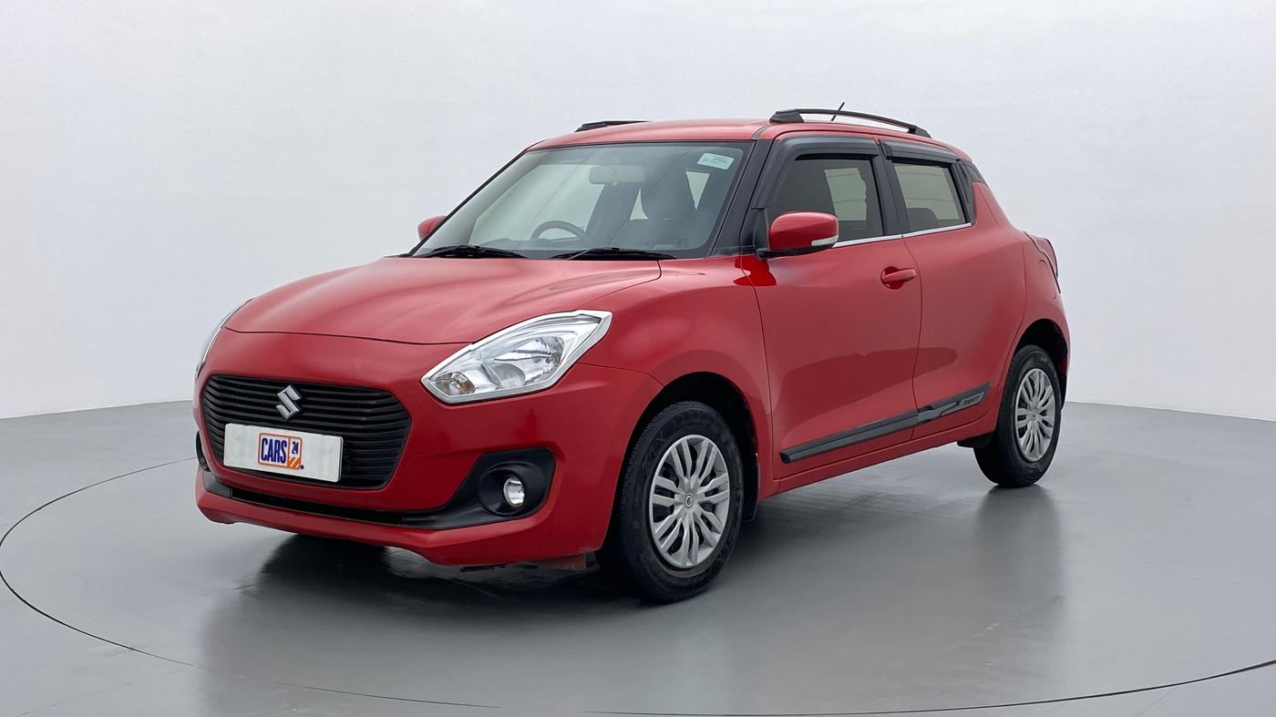 2018 Maruti Swift VXI D, Petrol, Manual, 74,536 km, Left Front Diagonal (45- Degree) View