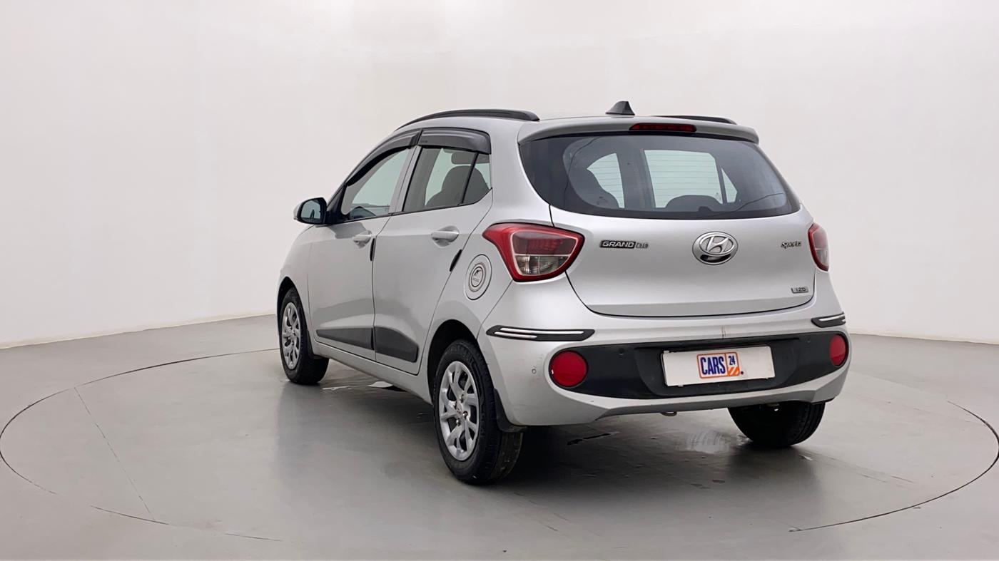 2017 Hyundai Grand i10 SPORTZ U2 1.2 CRDI, Diesel, Manual, 89,373 km, Left Back Diagonal