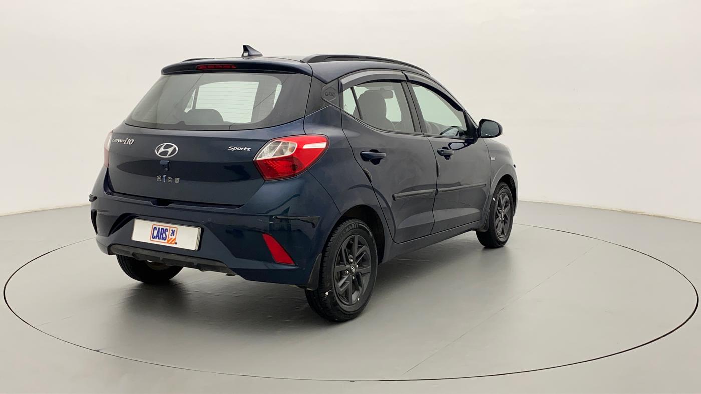 2019 Hyundai GRAND I10 NIOS SPORTZ AMT 1.2 KAPPA VTVT, Petrol, Automatic, 76,421 km, Right Back Diagonal