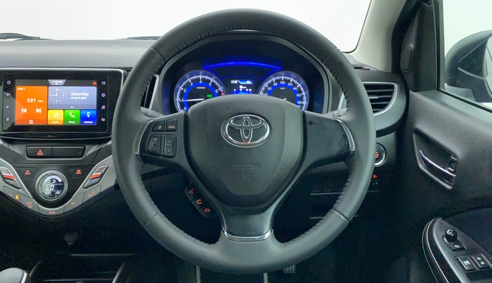 2019 Toyota Glanza V CVT, Petrol, Automatic, 4,368 km, Steering Wheel Close Up