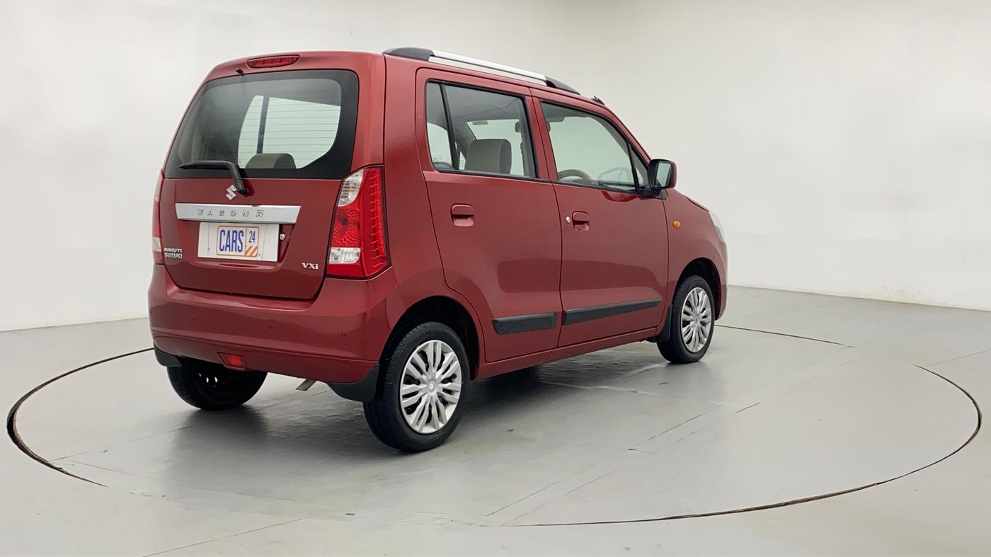 2015 Maruti Wagon R 1.0 VXI, Petrol, Manual, 16,090 km, Right Back Diagonal (45- Degree) View