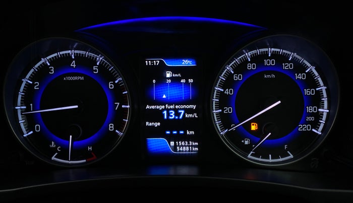 2017 Maruti Baleno ZETA 1.2 K12, Petrol, Manual, 54,919 km, Odometer Image