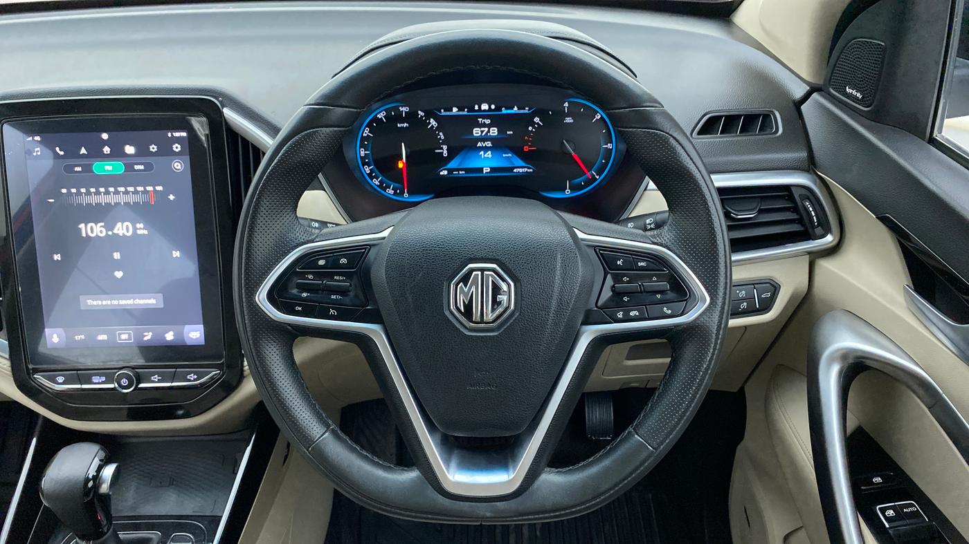 2021 MG HECTOR SHARP 1.5 DCT PETROL DUAL TONE, Petrol, Automatic, 47,850 km, Steering Wheel Close Up