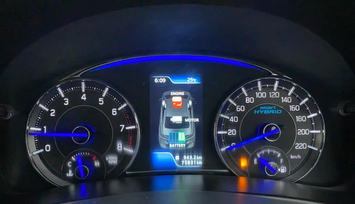 2018 Maruti Ciaz ALPHA 1.5 SHVS PETROL, Petrol, Manual, 75,831 km, Odometer Image