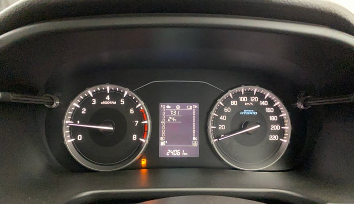 2022 Maruti BREZZA VXI SMART HYBRID, Petrol, Manual, 24,059 km, Odometer Image