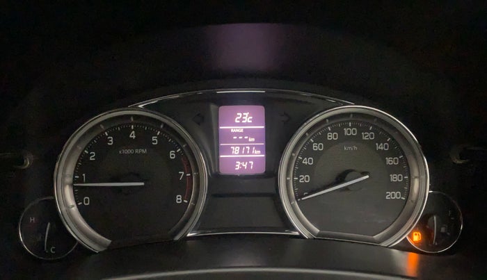 2015 Maruti Ciaz ZXI+ RS, Petrol, Manual, 78,140 km, Odometer Image