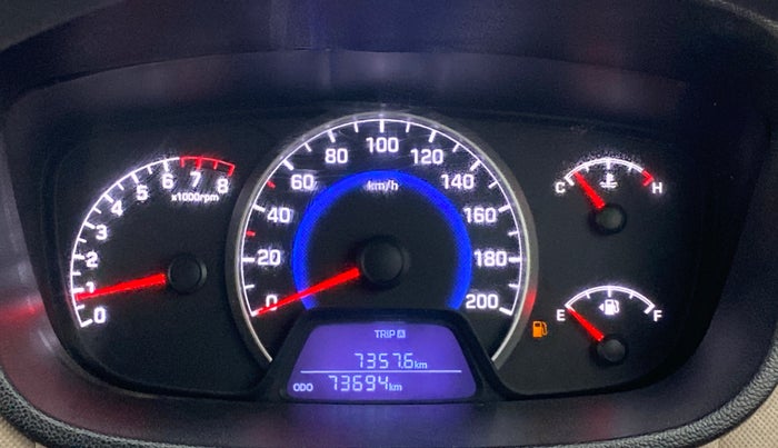 2016 Hyundai Grand i10 SPORTZ 1.2 KAPPA VTVT, Petrol, Manual, 73,693 km, Odometer Image