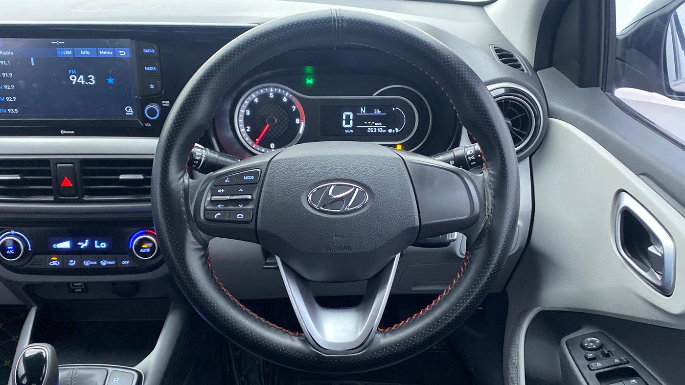 2020 Hyundai GRAND I10 NIOS SPORTZ AMT 1.2 KAPPA VTVT, Petrol, Automatic, 26,310 km, Steering Wheel Close Up