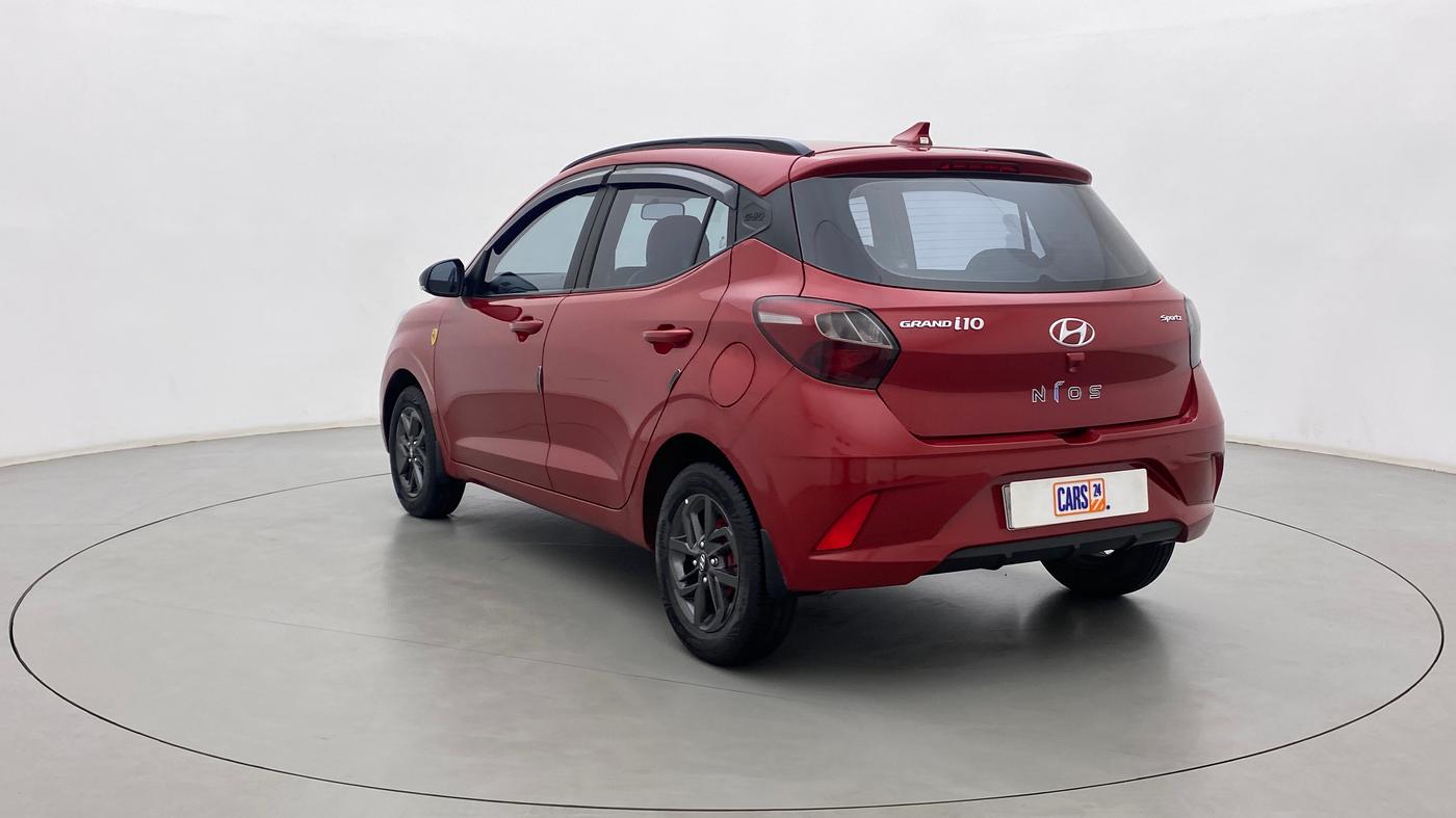 2020 Hyundai GRAND I10 NIOS SPORTZ AMT 1.2 KAPPA VTVT, Petrol, Automatic, 26,310 km, Left Back Diagonal