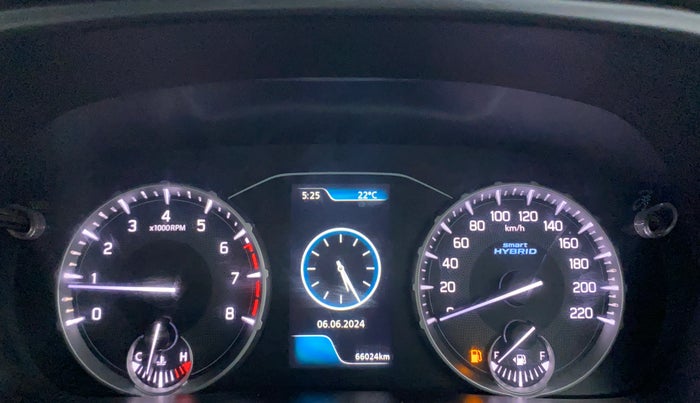 2022 Maruti BREZZA ZXI SMART HYBRID , Petrol, Manual, 66,111 km, Odometer Image