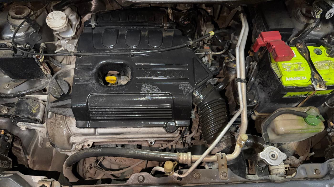 2016 Maruti Wagon R 1.0 LXI CNG, CNG, Manual, 98,170 km, Engine View