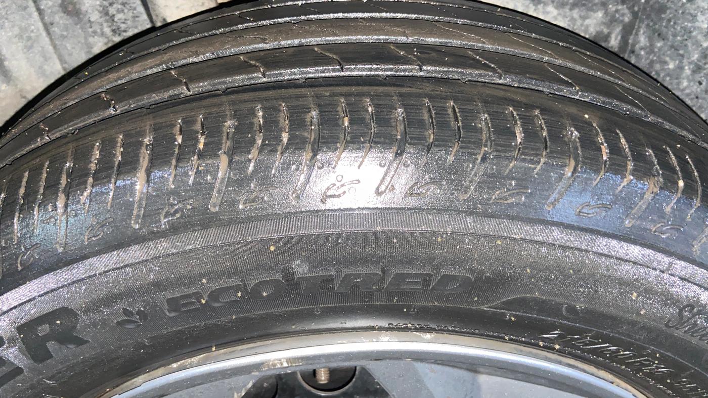 2023 Maruti BREZZA LXI S- CNG, CNG, Manual, 67,084 km, Right Rear Tyre Tread