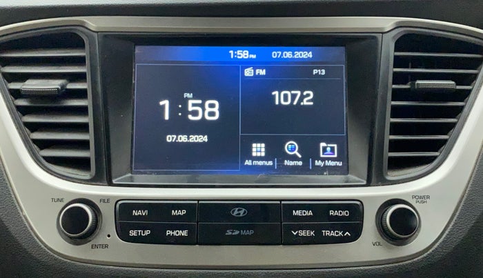 2017 Hyundai Verna 1.6 VTVT SX (O) AT, Petrol, Automatic, 1,01,080 km, Infotainment System