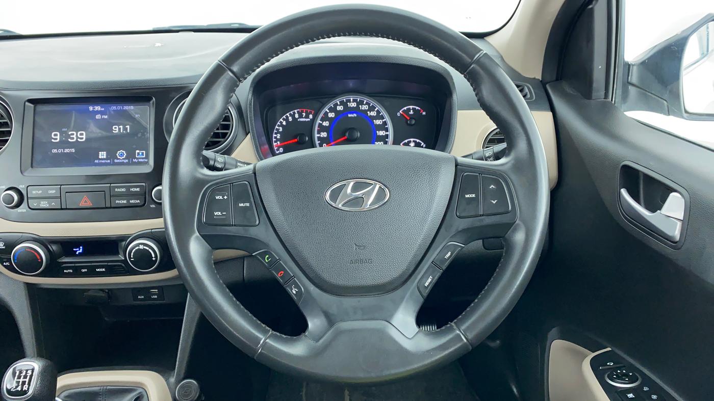 2017 Hyundai Grand i10 ASTA 1.2 KAPPA VTVT, Petrol, Manual, 34,541 km, Steering Wheel Close Up
